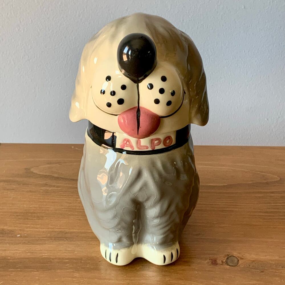 Vtg 60’s McCoy Alpo USA Dan the Dog Ceramic Pottery Cookie Treat Jar 8” USA - Picture 2 of 13
